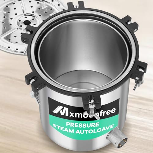 Autoclave de laboratorio 12L, autoclave de vapor portátil para equipos de laboratorio, medio de cultivo, cristalería, tarro de conservas 110v