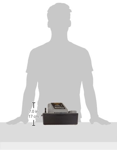 Liberty Pumps LCU-20S Bomba de condensado automática de cabeza de 115 voltios de 20 pies con interruptor de seguridad, 3/8 pulgadas