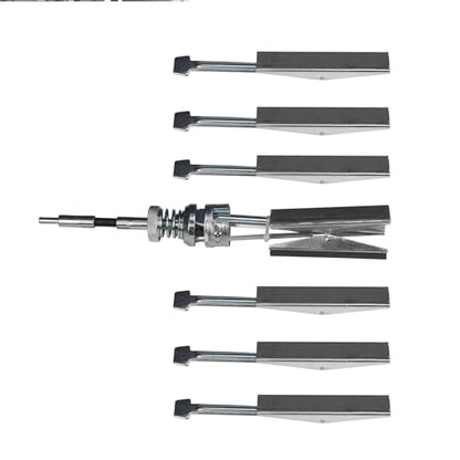 Cilindro de motor Hone Deglazer 2 pulgadas a 6-1/2 pulgadas ajustable 4 pulgadas hoja larga con 100 220 400 piedras de grano cilindro de pistón Hone con caja negra