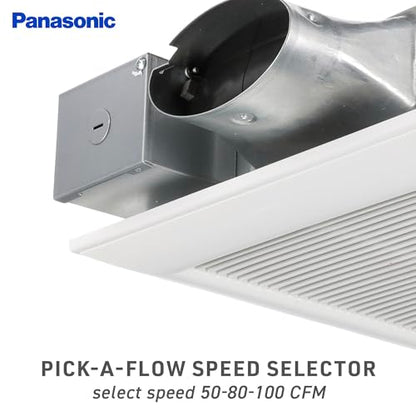 Panasonic FV-0510VS1 WhisperValue DC ventilador extractor, 50/80/100 CFM