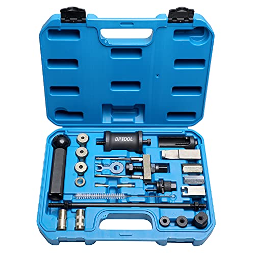 Kit extractor de extracción de inyector de combustible, herramienta de instalación de sello de inyector compatible con Volkswagen TDi 4 Cyl 8V 16V Diesel Reemplazo para Audi VW 1.2 1.4 1.6 1.8 2.0 2.7