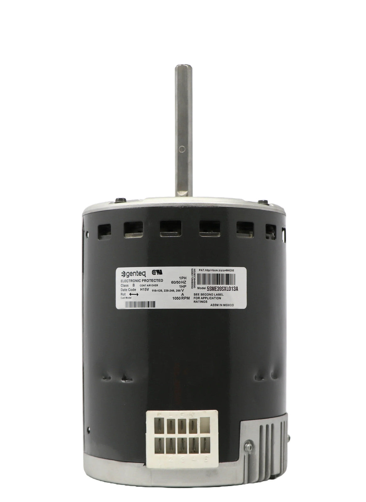 Motor de ventilador GE Genteq ECM X13 5SME39SXL013A de 1 HP REMAN.