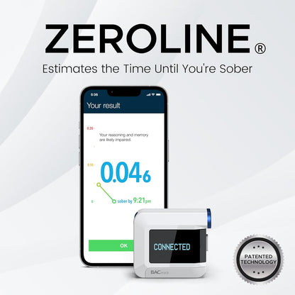 Alcoholímetro BACtrack C8 | Precisión de grado profesional | Conectividad inalámbrica opcional para Apple iPhone, Google y dispositivos Android Smartphone Samsung | Apple HealthKit Integration, color blanco