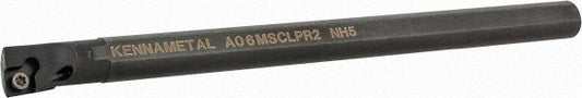Kennametal  Barra de mandrinar indexable: A06MSCLPR2, diámetro mínimo de 12,19 mm, mano derecha, diámetro de vástago de 9,53 mm, paso de -5 grados, acero Número de serie MSC 92200625  n.° 1094669