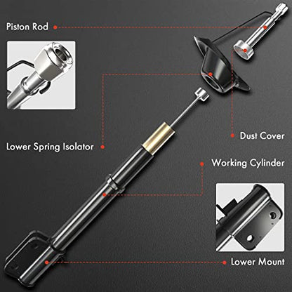 A-Premium Amortiguador magnético delantero izquierdo y derecho compatible con Land Rover Range Rover Evoque 2012-2018 2.0L con sensor de 2 piezas