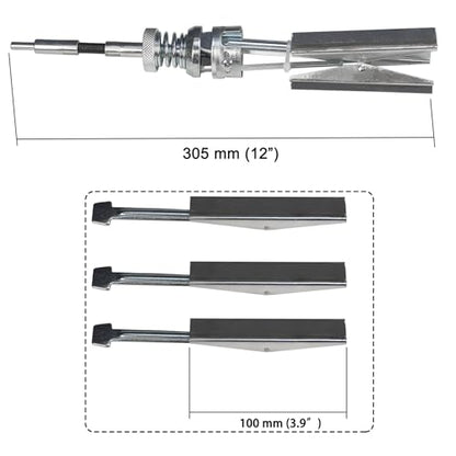 Cilindro de motor Hone Deglazer 2 pulgadas a 6-1/2 pulgadas ajustable 4 pulgadas hoja larga con 100 220 400 piedras de grano cilindro de pistón Hone con caja negra
