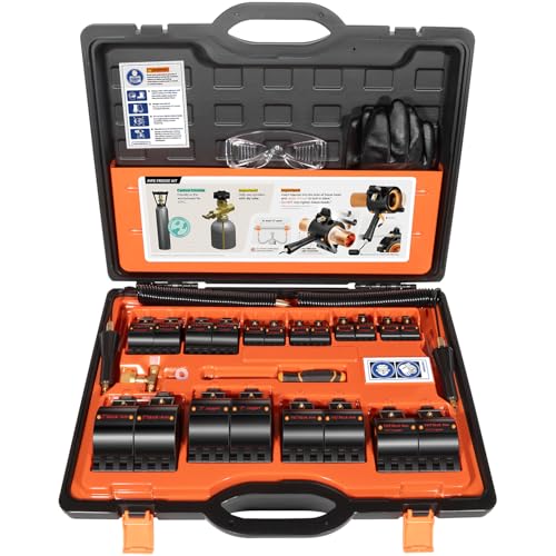 CST2 General Cold Shot - Kit de congelación de tubos, pequeño, negro y naranja
