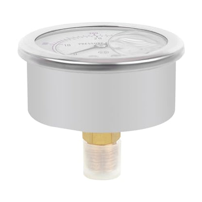Kit de llenado de nitrógeno acumulador hidráulico de 3 calibradores, juego profesional de manómetros de llenado de gas, herramienta de prueba de acumulador multiadaptador con 6 acoplamientos para