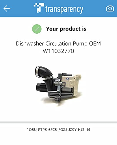 Bomba de circulación para lavaplatos OEM W11032770