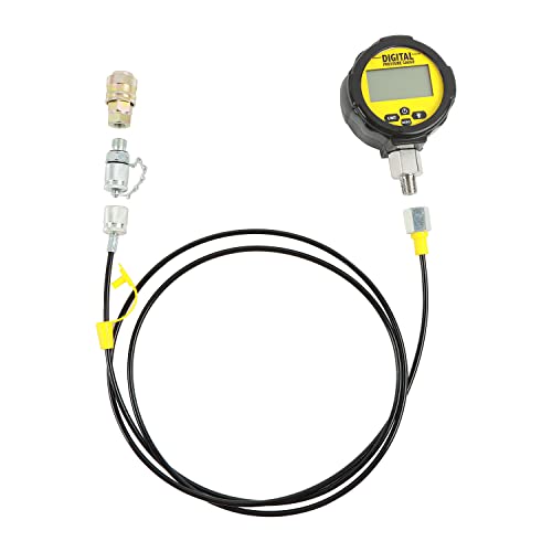 Kit de acoplamiento de prueba de presión hidráulica digital 70P con 2 piezas 70MPa/1 unid 16 MPa calibradores 22 acoplamientos de prueba 3 mangueras de prueba para Caterpillar John Deere