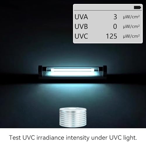 Medidor de luz AH-UVCBA, pruebe el índice UV de UVB | UVC, intensidad de irradiancia de UVC y UVA. Registre la distribución w/m² de UVC y UVA.