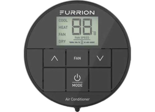 Furrion® - Furrion Chill® Single-Zone Basic Backlit LED Wall Thermostat - Black, 2 Fan Speeds #FACW10ESSA-BL