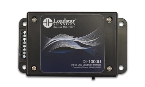 Interfaz de célula de carga USB de 24 bits DI-1000U con software LoadVUE Pro, velocidad máxima de datos 80 Hz, compatibilidad de celda de carga de 4 hilos, registro y análisis de datos en tiempo real