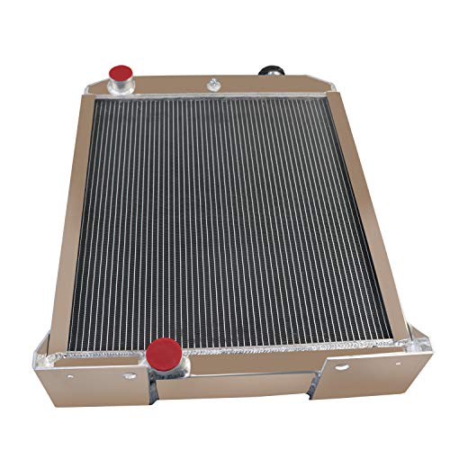 Radiador de 4 filas para John Deere 410B 410C 410D 415B 510B Tractor AT169770 AT167270
