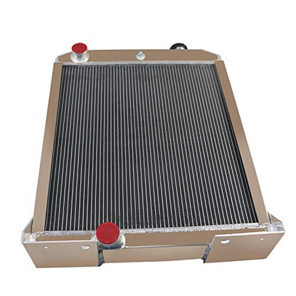 Radiador de 4 filas para John Deere 410B 410C 410D 415B 510B Tractor AT169770 AT167270