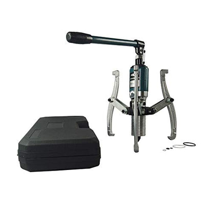 Extractor de engranajes hidráulico Nmaza de 15 toneladas ajustable, 2 o 3 mandíbulas alcance de 12 pulgadas, separador de tracción de brida de rodamiento de rueda 3 en 1, bomba de aceite, máquina de dibujo, M/caja