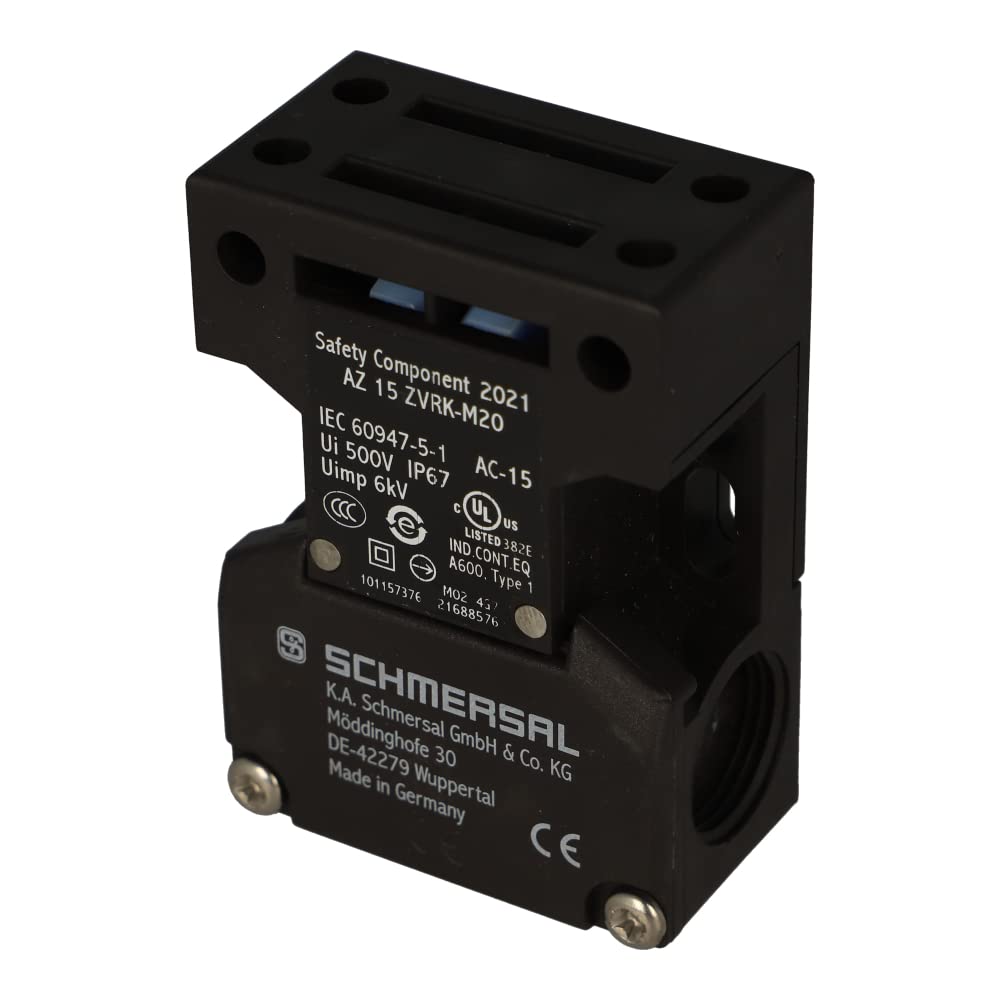 AZ15ZVRK-M20 | 101157376 | Interruptor de seguridad SCHMERSAL, con actuador separado, fuerza de bloqueo 30N, entrada de cable M20