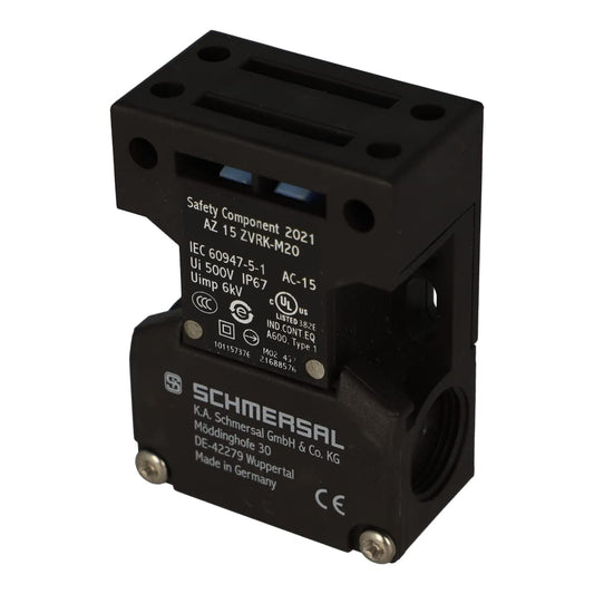 AZ15ZVRK-M20 | 101157376 | Interruptor de seguridad SCHMERSAL, con actuador separado, fuerza de bloqueo 30N, entrada de cable M20