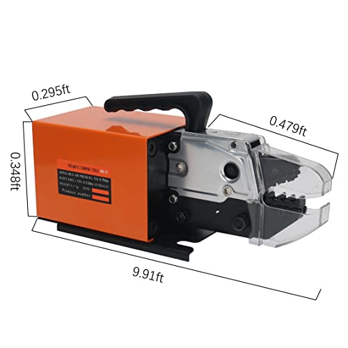 Herramienta de prensado neumática multifunción, crimpadora neumática AM-10, crimpadora de alambre accionada por aire, adecuada para muchos tipos de terminales con 14 juegos de troqueles