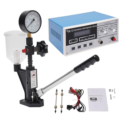 Kit de probador de inyector CR-C Common Rail, máquina de prueba de inyector diesel multifunción de 600 bar 8000PSI + boquilla de combustible S60H para diesel 6190/6200/6170 (stock de EE. UU.)