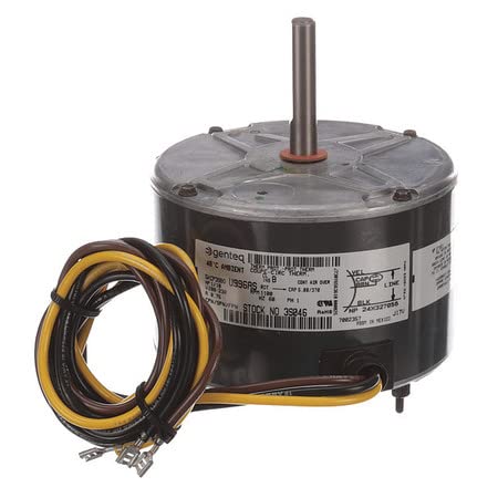 3S046 - Motor de ventilador de condensador de repuesto Genteq 1/10 HP 208-230 voltios 1100RPM