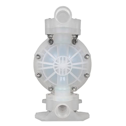 Bomba de diafragma de 3t/h de flujo de 0.23 pulgadas NPT de doble diafragma de 101 PSI de plásticos de ingeniería, bomba de transferencia neumática industrial, resistente a la corrosión QBY4-1599