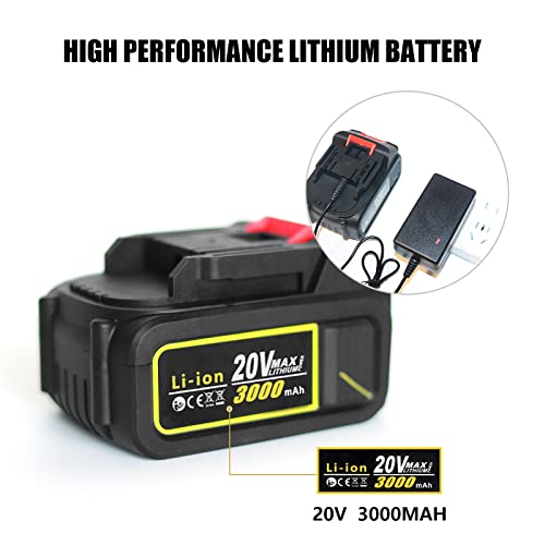 HANTUO - Pistola de engrasado inalámbrica de 20 V, pistola de engrasado eléctrica profesional de alta presión 10000 PSI, batería incluida con estuche de transporte