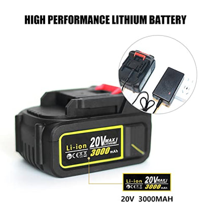 HANTUO - Pistola de engrasado inalámbrica de 20 V, pistola de engrasado eléctrica profesional de alta presión 10000 PSI, batería incluida con estuche de transporte