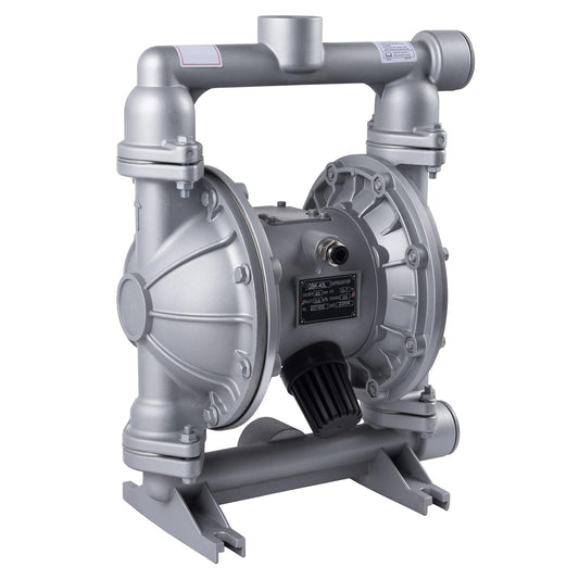 Bomba neumática de doble diafragma de 1-1/2 pulgadas de entrada/salida bomba de transferencia de aceite residual para productos químicos QBK-40 50 GPM de doble diafragma de polipropileno de hule de