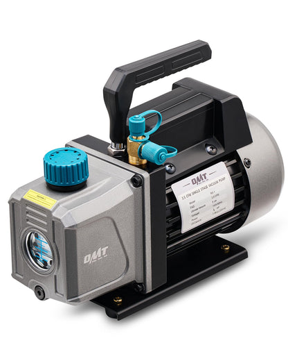 Orion Motor Tech Bomba de vacío, bomba de vacío de una sola etapa HVAC de 3.5 cfm 1/4 hp para R12 R22 R134a R410a R502, kit de bomba de vacío de CA automática para desgasificación de resina de aire ‎VPH-AN01-LB