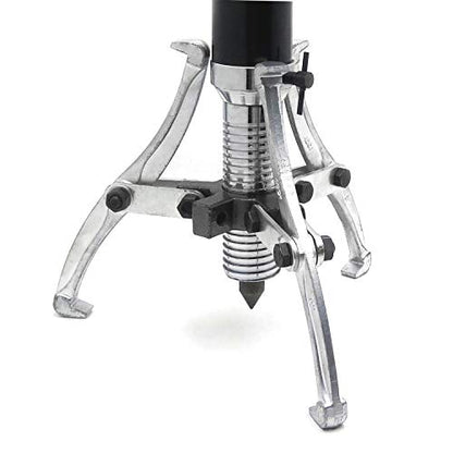 HTTMT - Vehículo Extractor de engranajes hidráulicos de mandíbula de 10 toneladas 3 en 1 360 grados Flexibilidad Bombas Máquina de dibujo de tubos de aceite con estuche [P/N: ET-CAR-FIX006-10T-RED]