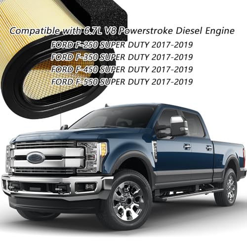 6 piezas FA-1927 FA1927 Conjunto de filtro de aire para Ford F250 F350 F450 F550 Super Duty 6.7L V8 Powerstroke motor diesel reemplaza PA8219 HC3Z-9601-A HC3Z9601 A A