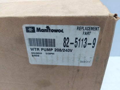 Manitowoc 82-5113-9 Water Pump MSP2 230V 60/50HZ 8251133