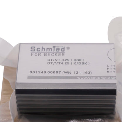 7 paletas de carbono WN124-162 90134900007 para bomba Becker DT 3.25, T 3.25, VT 3.25, DT 4.25, T 4.25, VT 4.25 63-43-4mm