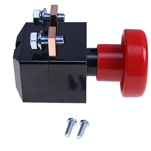 Holdwell E-Stop Switch ED250B-1 ZJK-250 250A Parada de Emergencia Swicth Compatible con Albright Electric Stacker Forklift Pallet Car