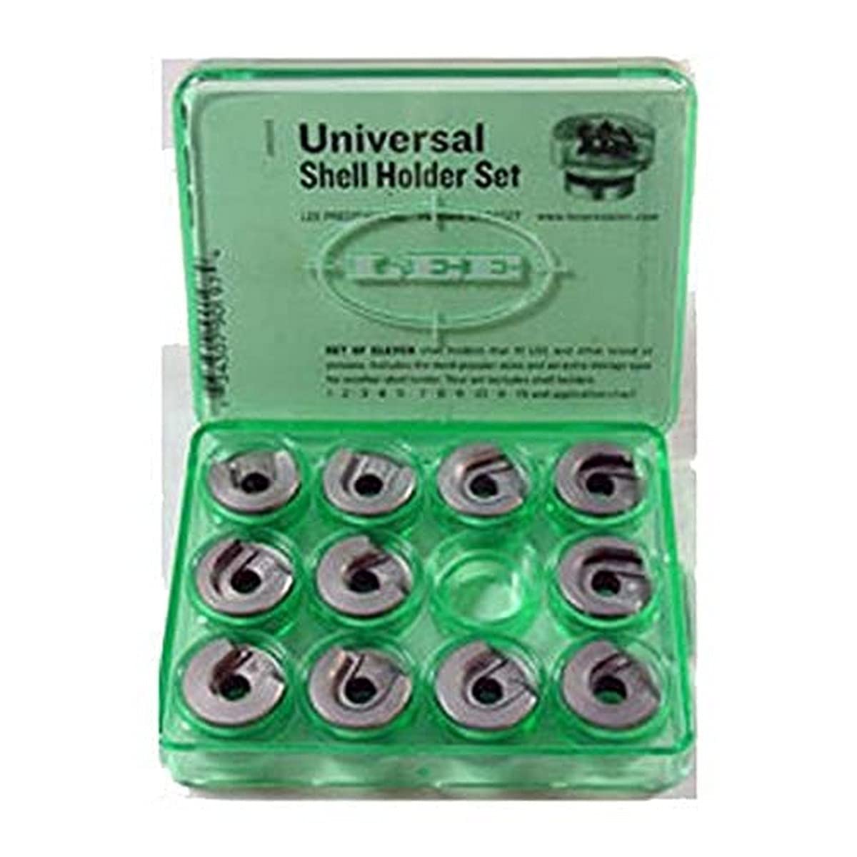 Lee Precision 90197 Juego de portacasquillos universales para prensa (transparente)
