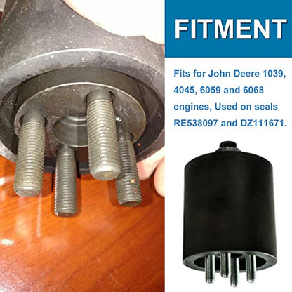 Instalador de engranajes de cigüeñal y sello de cigüeñal delantero para motores John Deere 1039, 4045, 6059 y 6068, alternativa JDG954B