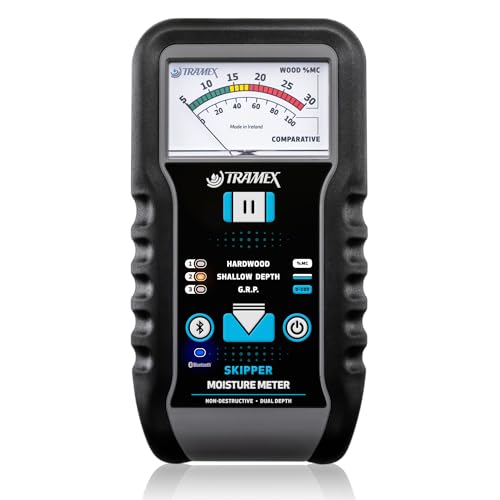 Tramex Skipper 5 Medidor de Humedad para Barcos SMM5 | Instrumento Marino para Medir el Contenido de Humedad en Madera y Plástico Reforzado con Fibra de Vidrio (GRP)