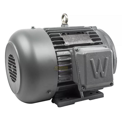 Motor eléctrico trifásico de 5 HP con cara C 3600 RPM 184TC TEFC 230/460 voltios para servicio severo PEWWE5-36-184TC