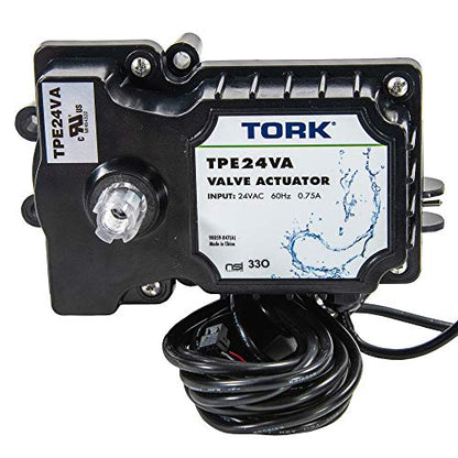 TORK TPE24VA - Actuador de válvula auténtico de 24 voltios, compatible con todos los sistemas de control de 24 VCA, para piscinas, spa, equipos solares, aprobado por UL para seguridad