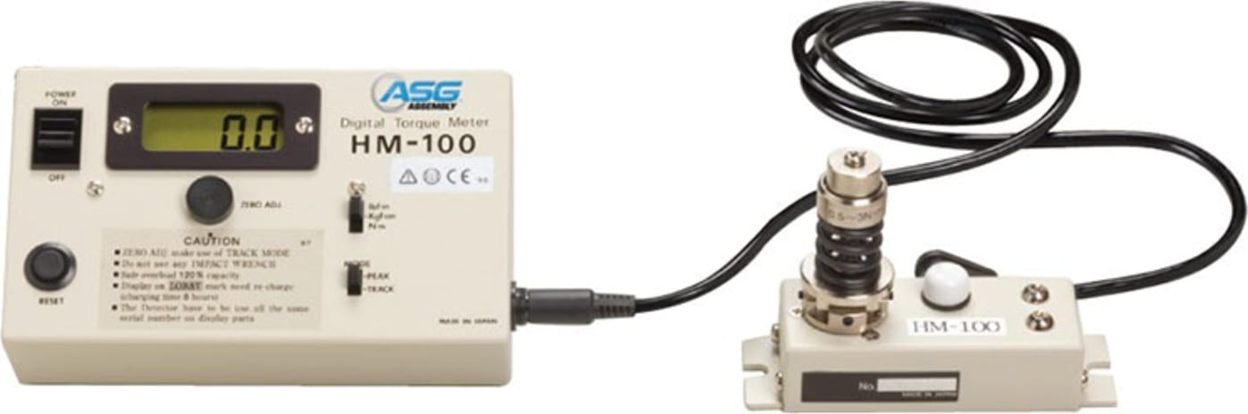 ASG HM-100 - Probador de par HIOS para automatización, 1.5-90.0 lbf.in