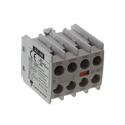 Carlo Gavazzi Inc. AX-4MS-13 CGMS Bloque de contacto auxiliar Contactores CGMS