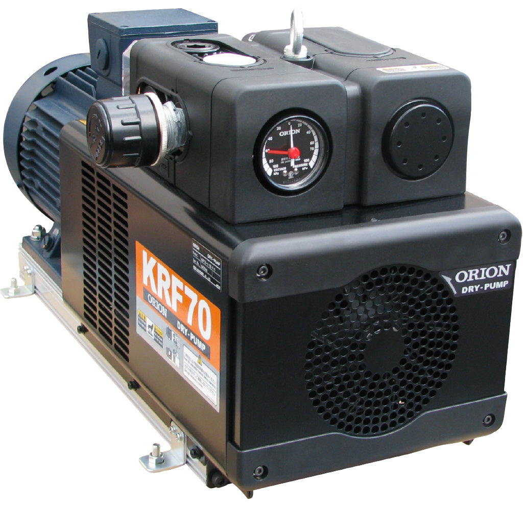 Bomba rotativa de paletas sin aceite Airtech Orion Series # KRF70-V-G1. Voltaje 208-230/460/3/60 - 3HP 50 CFM