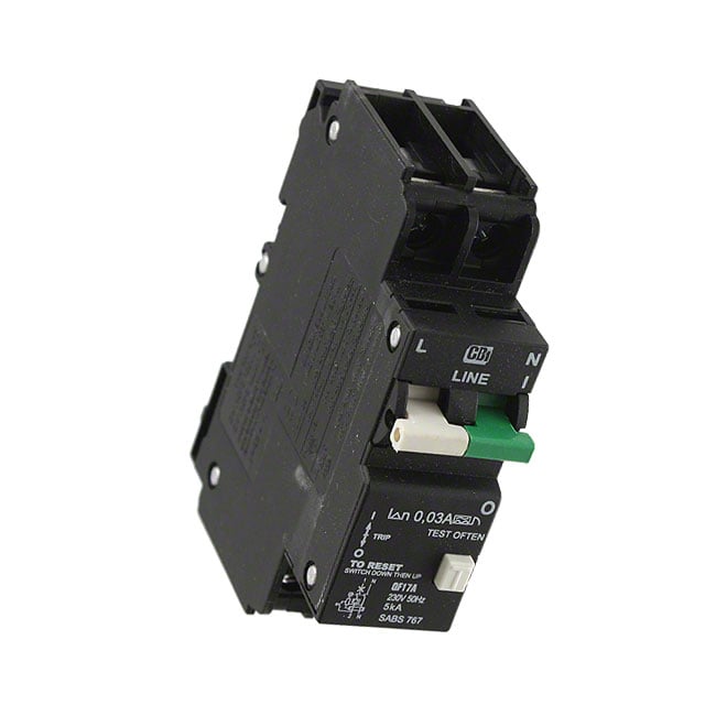 American Electrical Inc. C25A2P-GFI - Riel DIN Falla a tierra 25A
