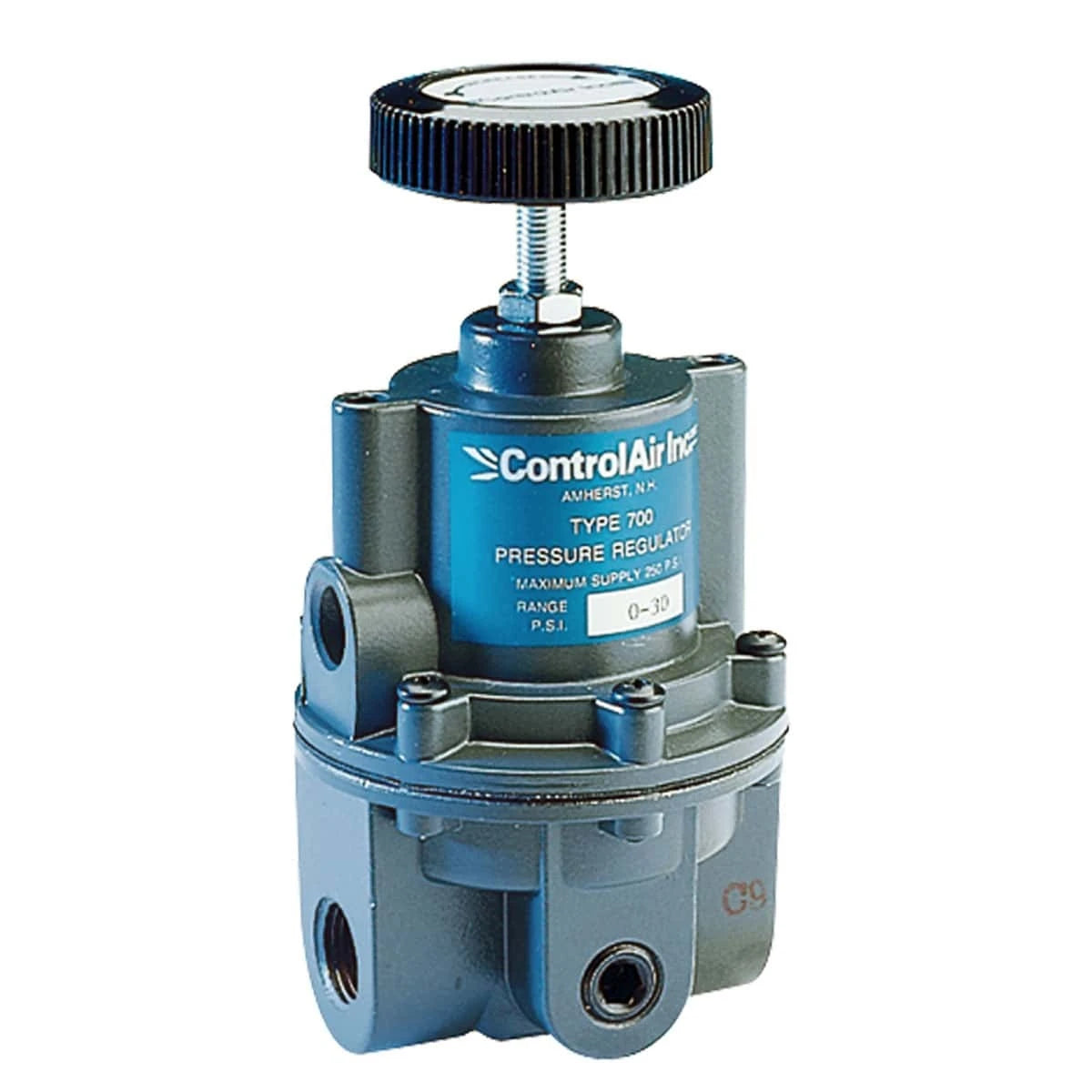 ControlAir Type 700 Precision Air Pressure Regulator, 429-820-006, 700-BDL, 0 - 30 Psi (0 - 2.1 Bar), 1/4" NPT, Low Bleed