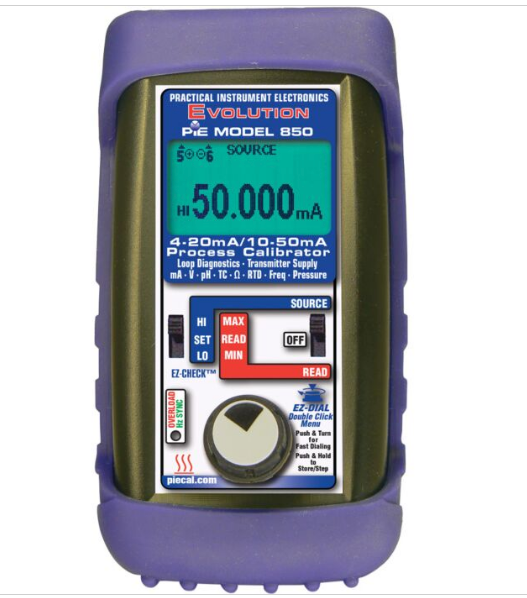 Calibrador de diagnóstico multifunción PIE 850 de 4-20 y 10-50 mA Fabricante n.° PIE 850