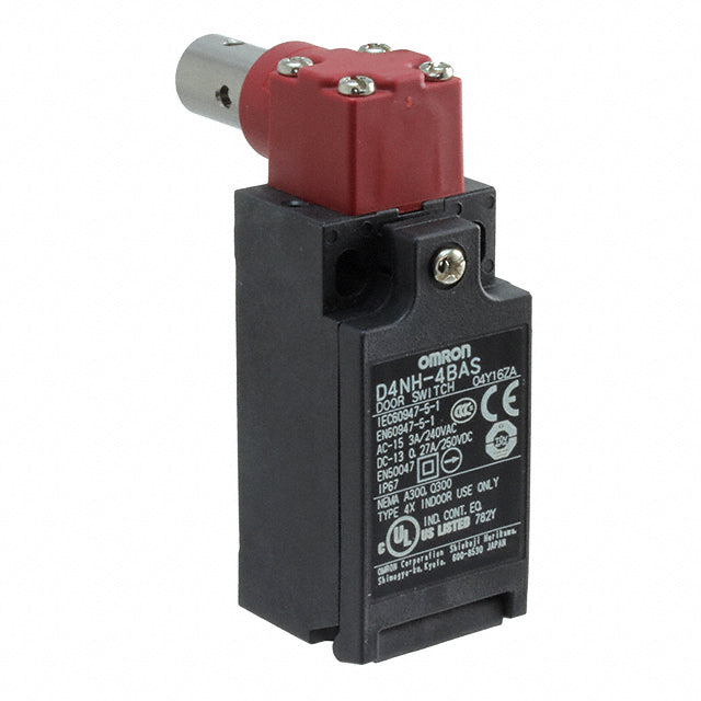 Omron Automation and Safety D4NH-4BAS D4NH Bisagra DPST-NC (Normalmente cerrado)