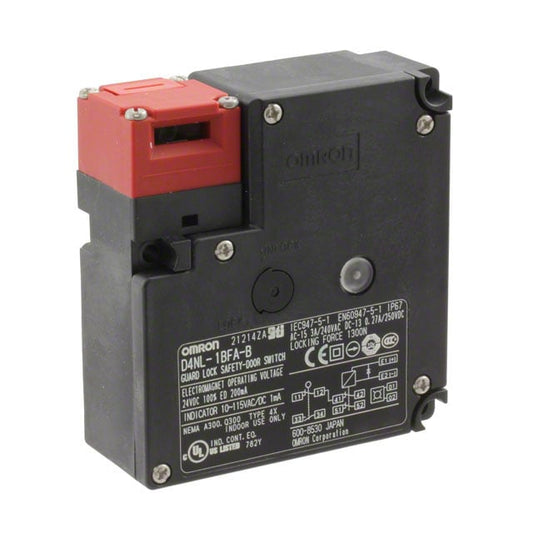 Omron Automation and Safety D4NL-2DFA-B D4NL Liberación de solenoide DPST-NC (Normalmente cerrado) x 2