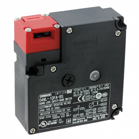 Omron Automation and Safety D4NL-1DFA-BS D4NL Liberación de solenoide DPST-NC (Normalmente cerrado) x 2