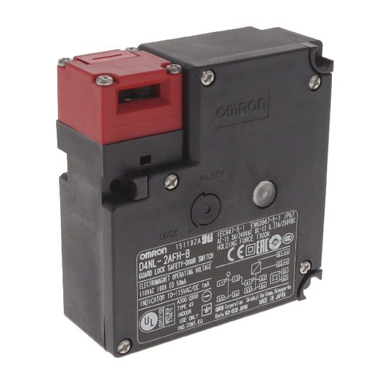 Omron Automation and Safety D4NL-2AFH-B D4NL Bloqueo de solenoide DPST-NO/NC (Normalmente abierto/cerrado) (DB/DM) x 2